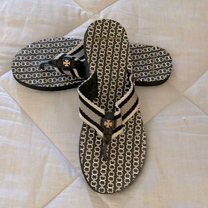 Tory Burch Gemini flip flops